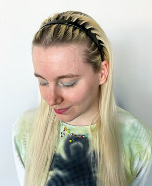 COMB HEADBAND - BLACK