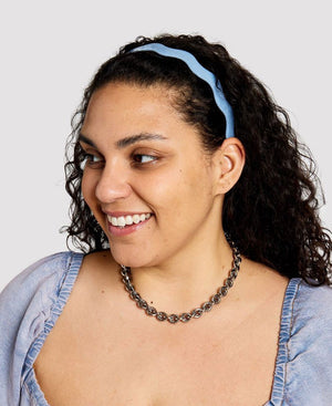 WAVY HEADBAND - PERIWINKLE