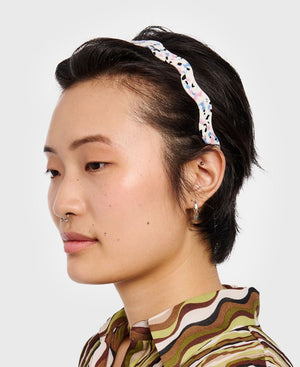 WAVY HEADBAND - TERRAZZO